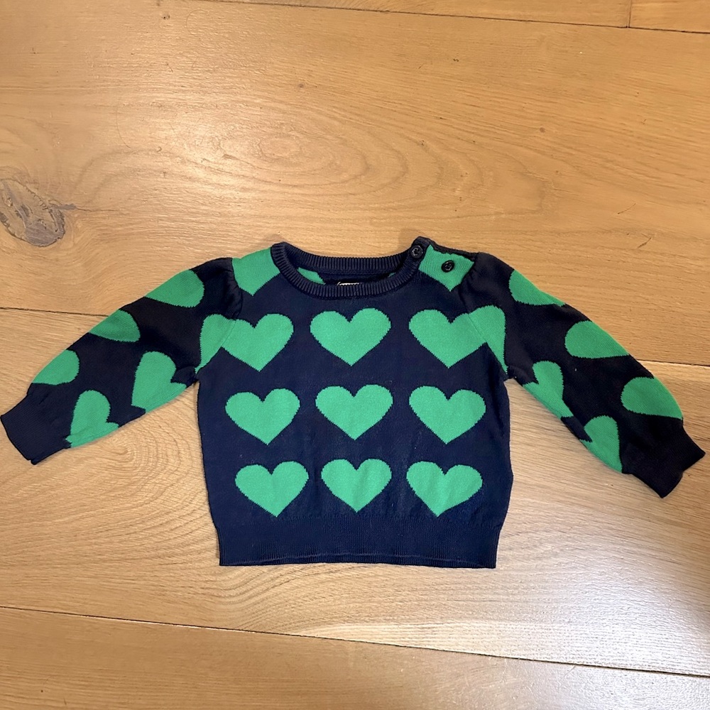 Baby GAP Heart Sweater Size 3-6 Mo